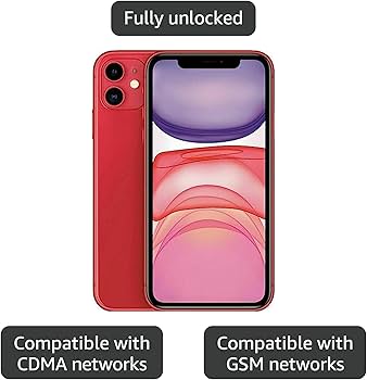 Amazon.com: Apple iPhone 11, US Version, 128GB, Red - Unlocked